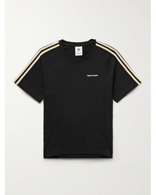 Adidas Originals Wales Bonner T-Shirt aus Biobaumwoll-Jersey mit Webband in Black für Herren