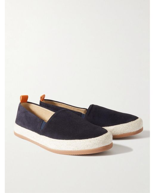 Mulo Blue Suede Espadrilles for men