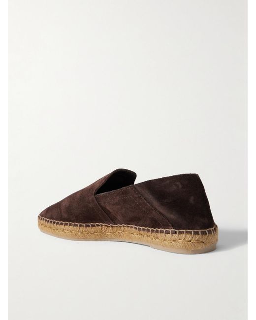 Castaner Brown Parker Collapsible-Heel Suede Loafers for men