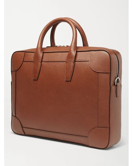 Mulberry Brown Belgrave Full-grain Leather Briefcase for men