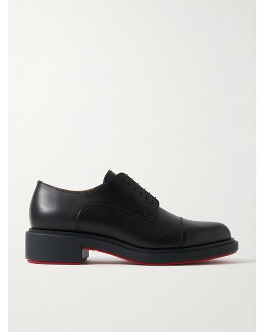 Christian Louboutin Urbino Derby-Schuhe aus Leder in Black für Herren