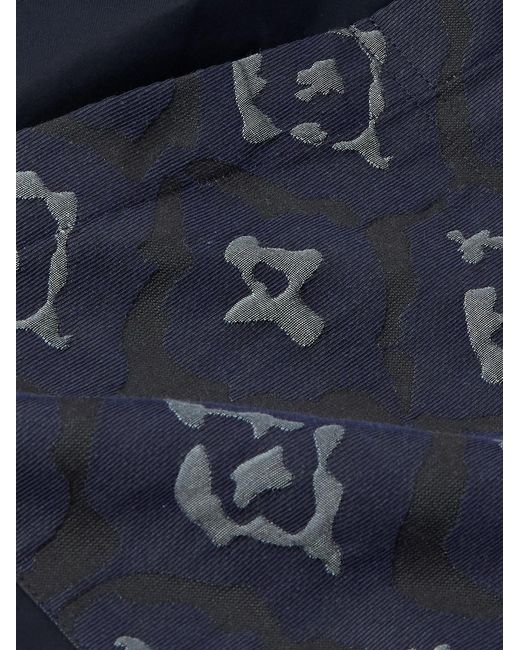 Nicholas Daley Blue Wide-Leg Cotton-Blend Shell Trousers for men