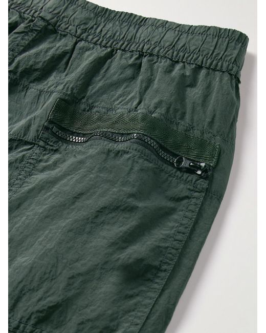 Stone Island Schmal zulaufende Hose aus "Nylon Metal"-Material aus ECONYL® mit Logoapplikation in Green für Herren