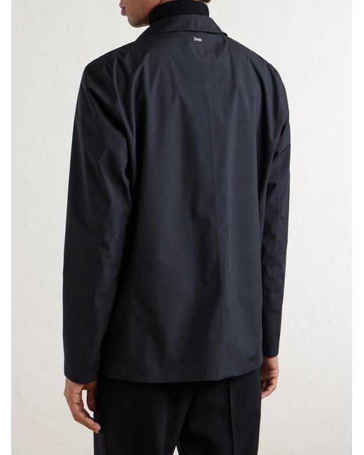 Herno Blue Shell Blazer for men