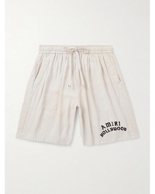 Shorts A Gamba Dritta di Amiri in Natural da Uomo