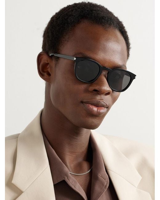 Saint Laurent Black Sl 28 D-frame Acetate Sunglasses for men