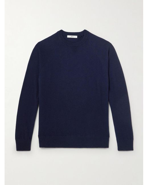 Mr P. Blue Charlie Merino Wool And Cashmere-Blend Sweater for men