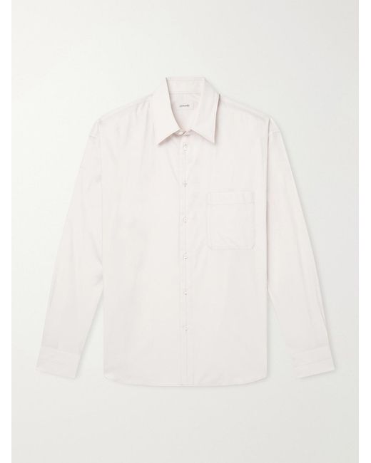Lemaire Natural Cotton And Silk-Blend Shirt for men
