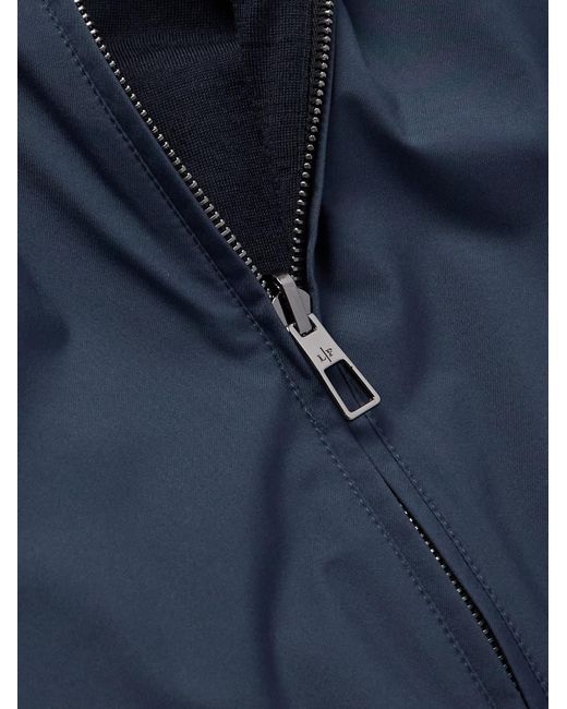 Loro Piana Blue Slim-Fit Reversible Storm System Windwish Twill And Wool Gilet for men