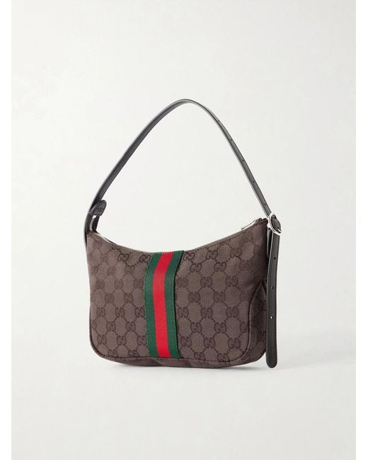Gucci White Lunetta GG Sumpreme-jacquard Webbing-trimmed Canvas Tote Bag for men