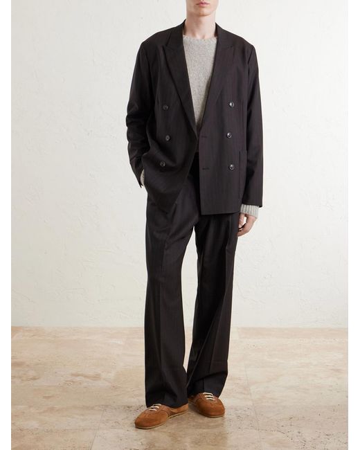 NN07 Black Jordin 10037 Double-Breasted Recycled Blazer for men