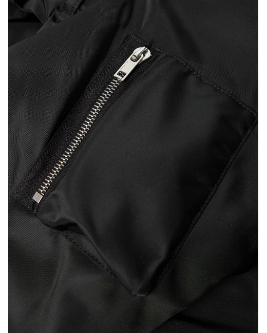 Rick Owens Black Imbottito Oversized Padded Shell Bomber Jacket for men