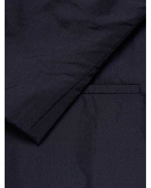 Mr P. Blue Padded Recycled-Shell Blazer for men