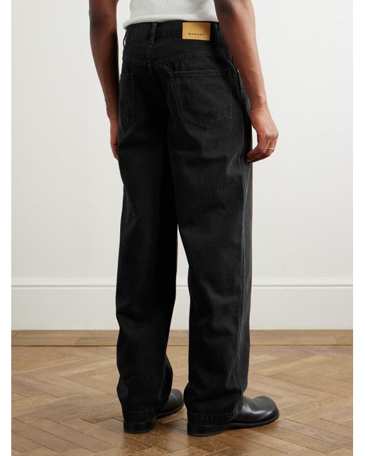 Jeans A Gamba Dritta Jorje di Isabel Marant in Black da Uomo