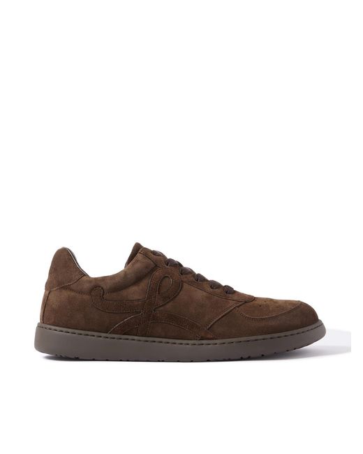 Loewe Brown Jambo Suede Sneakers for men