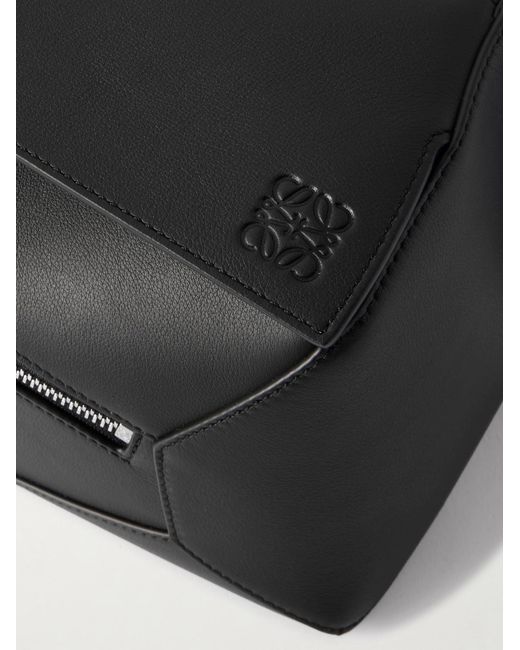 Loewe Black Puzzle Edge Small Leather Belt Bag for men