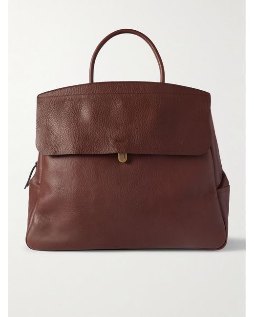 Bleu De Chauffe Zoom Weekender aus vollnarbigem Leder in Brown für Herren