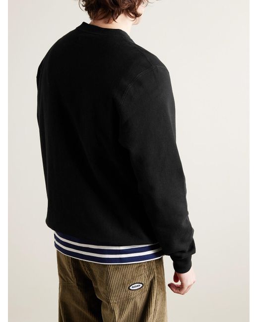 Noah NYC Core Sweatshirt aus Baumwoll-Jersey mit Logostickerei in Black für Herren
