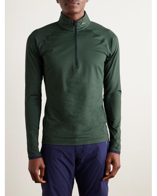 Kjus Green Feel Stretch-jersey Half-zip Ski Mid-layer for men
