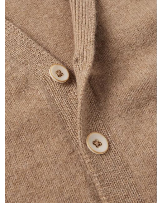 The Elder Statesman Natural Cashmere Cardigan for men