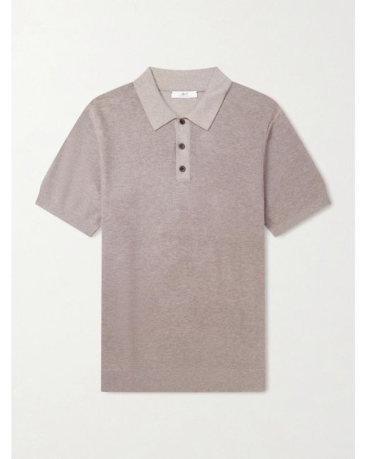 Mr P. Natural Organic Cotton And Cashmere-Blend Polo Shirt for men