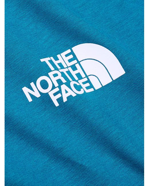 The North Face Blue Redbox Celebration Logo-print Cotton-jersey T-shirt for men