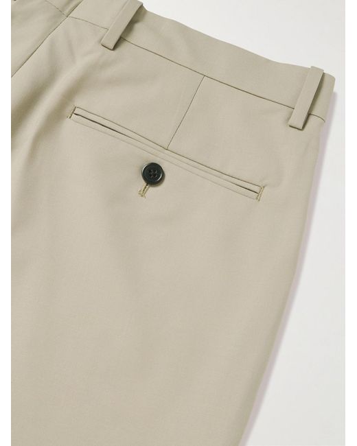 Theory Natural Mayer Tapered Wool-Blend Suit Trousers for men