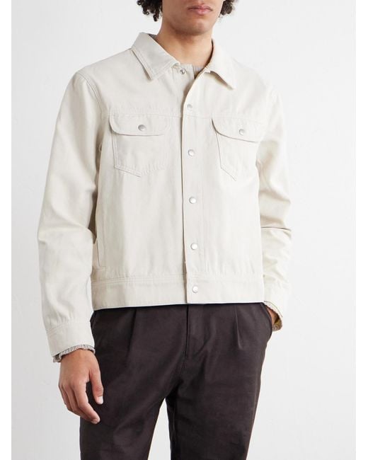 FRAME White Cotton Trucker Jacket for men