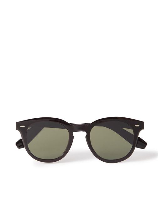 Oliver Peoples Black N.05 Round-frame Acetate Sunglasses for men