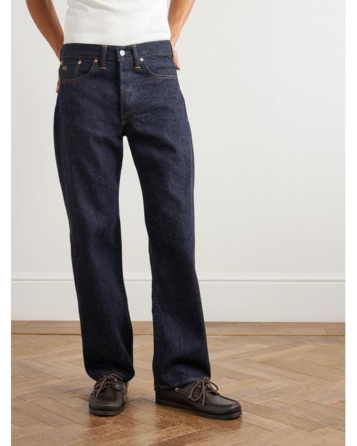 RRL Blue Straight-leg Jeans for men