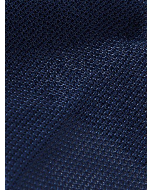 Drake's Krawatte aus Seidengrenadine in Blue für Herren