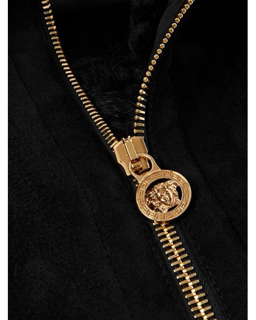 Versace Black Shearling Jacket for men
