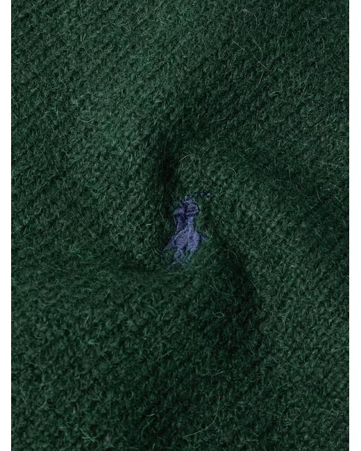 Polo Ralph Lauren Green Logo-Embroidered Knitted Sweater for men