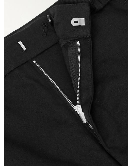 Jacquemus Black Cargo Gabardine Trousers for men