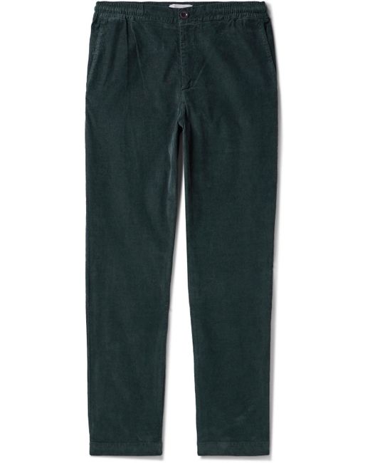 Mr P. Green Straight-leg Garment-dyed Stretch Organic Cotton-needlecord Trousers for men