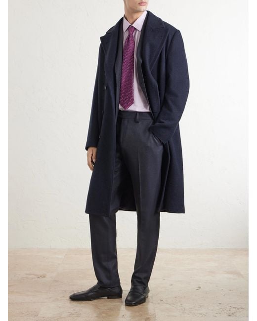 Lardini Blue Straight-Leg Wool Suit Trousers for men