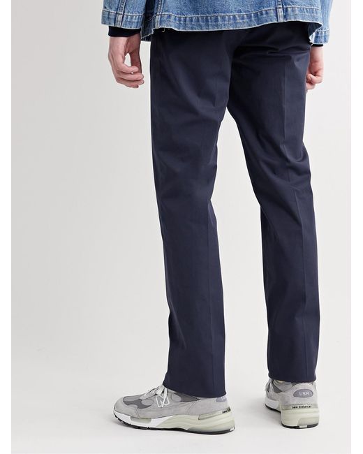Slowear Blue Four Season Relaxed-Fit Cotton-Blend Chinos for men