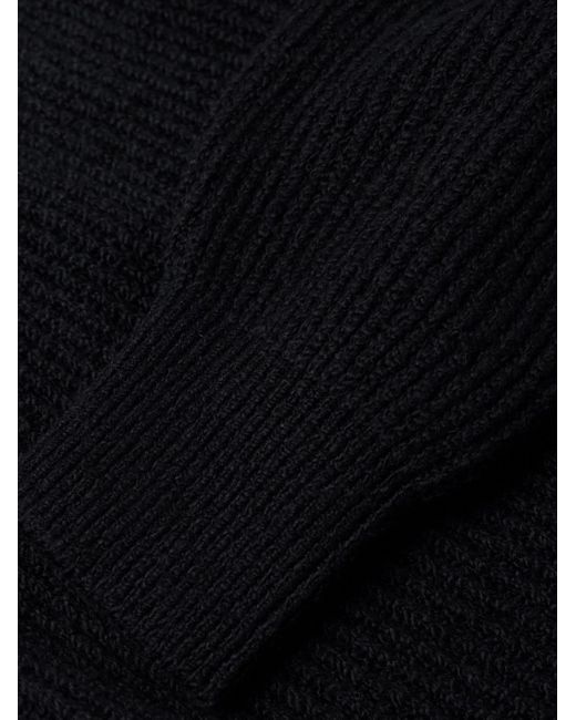 Brunello Cucinelli Pullover aus Baumwolle in Rippstrick in Blue für Herren