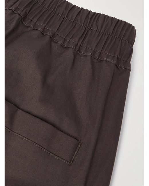Rick Owens Belas weit geschnittene Cargohose aus Popeline aus einer Baumwollmischung mit Kordelzugbund in Gray für Herren