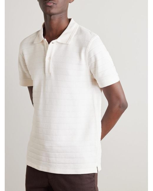 Mr P. Natural Organic Cotton-piqué Polo Shirt for men