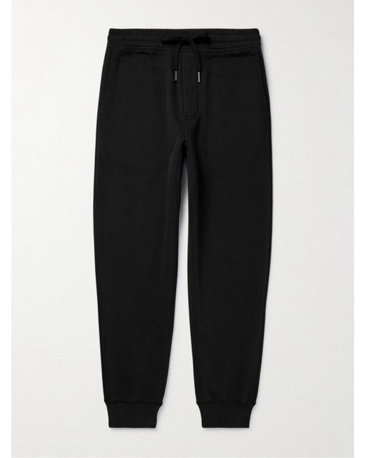 Tom Ford Schmal zulaufende Jogginghose aus Jersey aus einer Baumwollmischung in Black für Herren