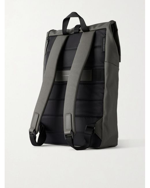 Horizn Studios Gray Sofo Rolltop X Waxed Cotton-Canvas Backpack for men