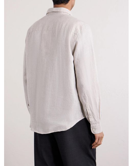 NN07 Natural Enzo 5708 Linen Shirt for men