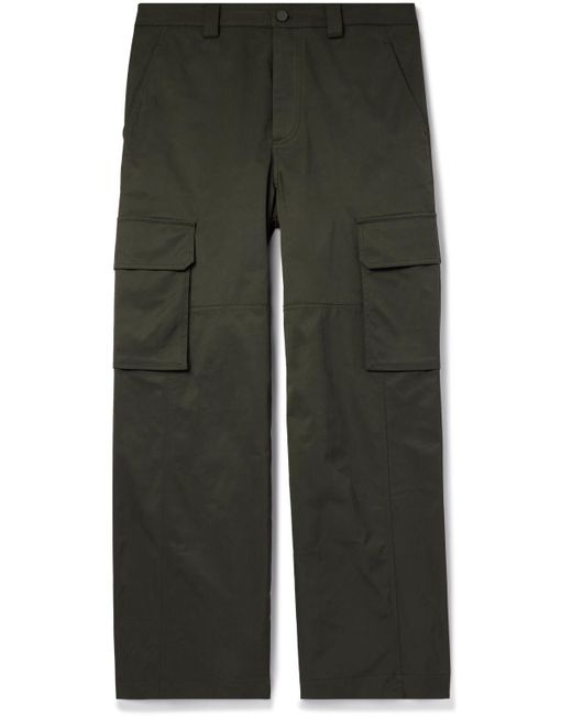 Valentino Garavani Green Wide-leg Twill Cargo Trousers for men