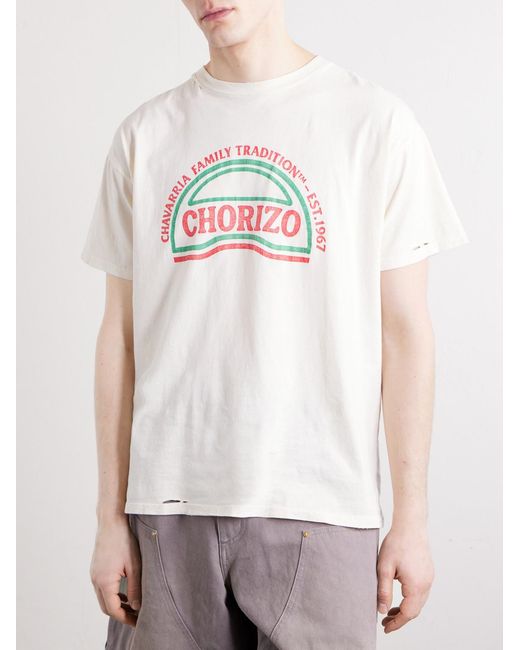 Willy Chavarria White Chorizo Logo-print Cotton-jersey T-shirt for men