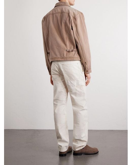 RRL Natural Cotton-Canvas Trucker Jacket for men