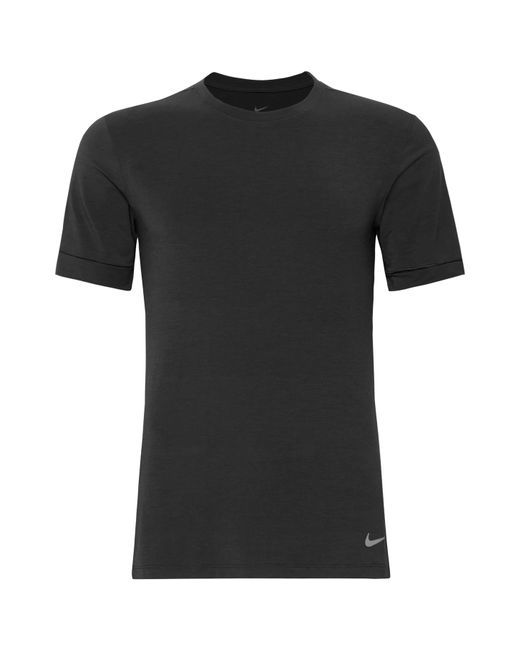 Nike Transcend Slim-fit Dri-fit Yoga T-shirt in Black for Men | Lyst