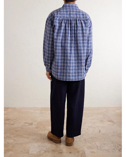 FRIZMWORKS Blue Checked Woven Shirt for men