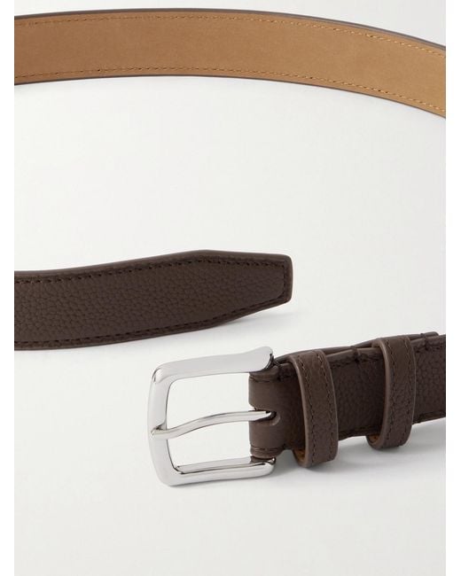 George Cleverley Brown 3Cm Full-Grain Leather Belt for men