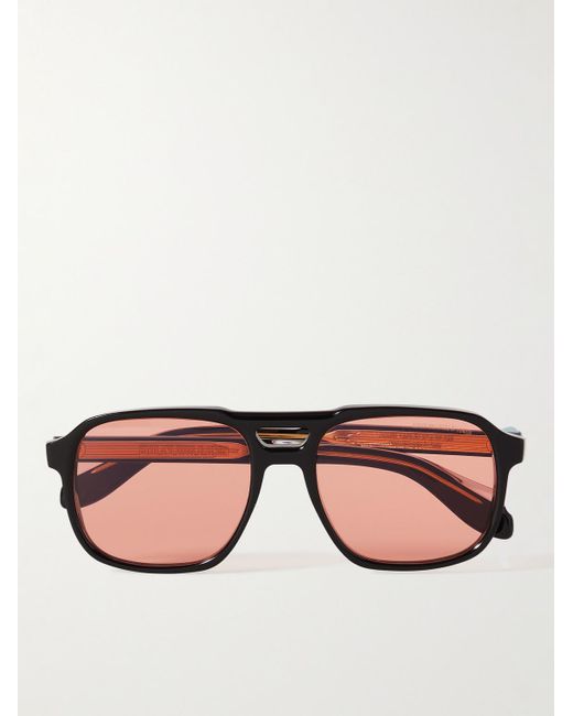 Cutler & Gross Black 1394 Aviator-style Acetate Sunglasses for men